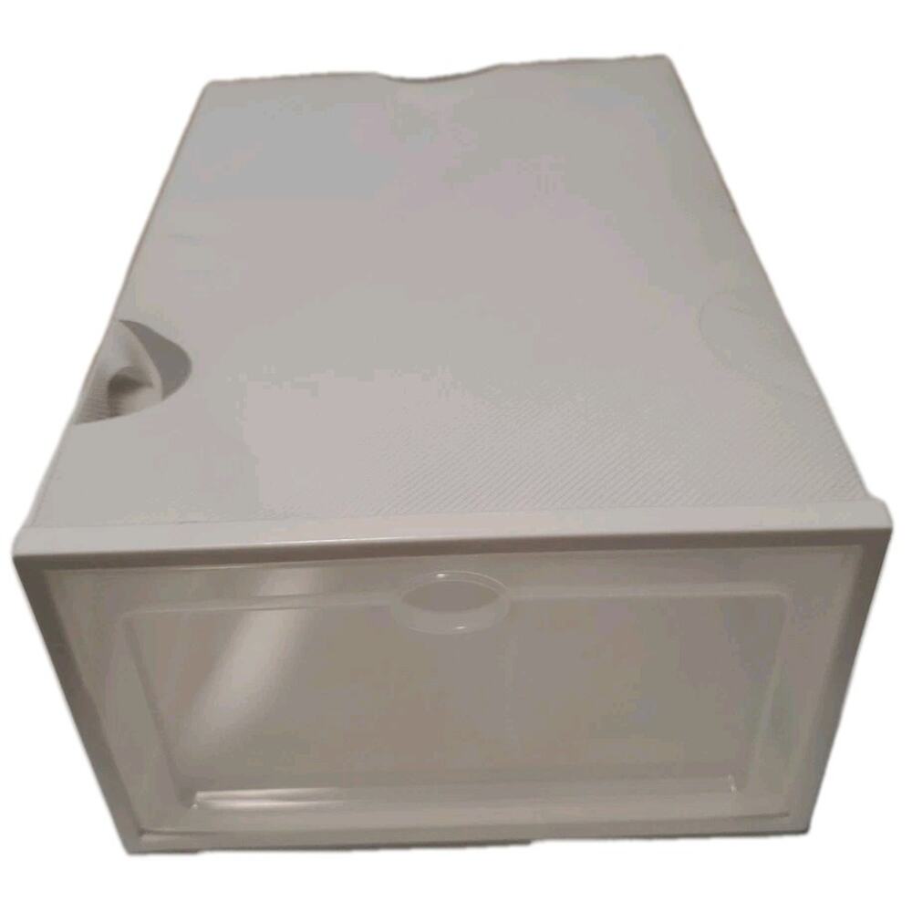 11 Pack Clear Front, White Box Shoe Storage Containers.